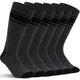 Medium-Large - U6-charcoal/Black (3 Pairs)