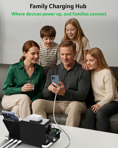Acer Gadget Multi-Port Charging Dock – Co-Working Space Power Center with Bluetooth Time-Sync Display