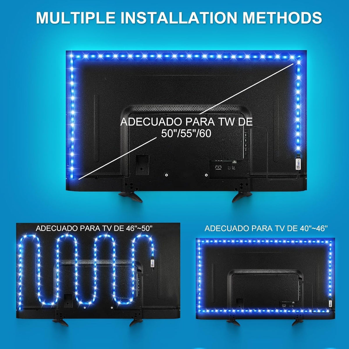 Ailitty AuroraStrip – Children's Room Decor Light, Peel and Stick RGB Strip with Built In Music Mode
