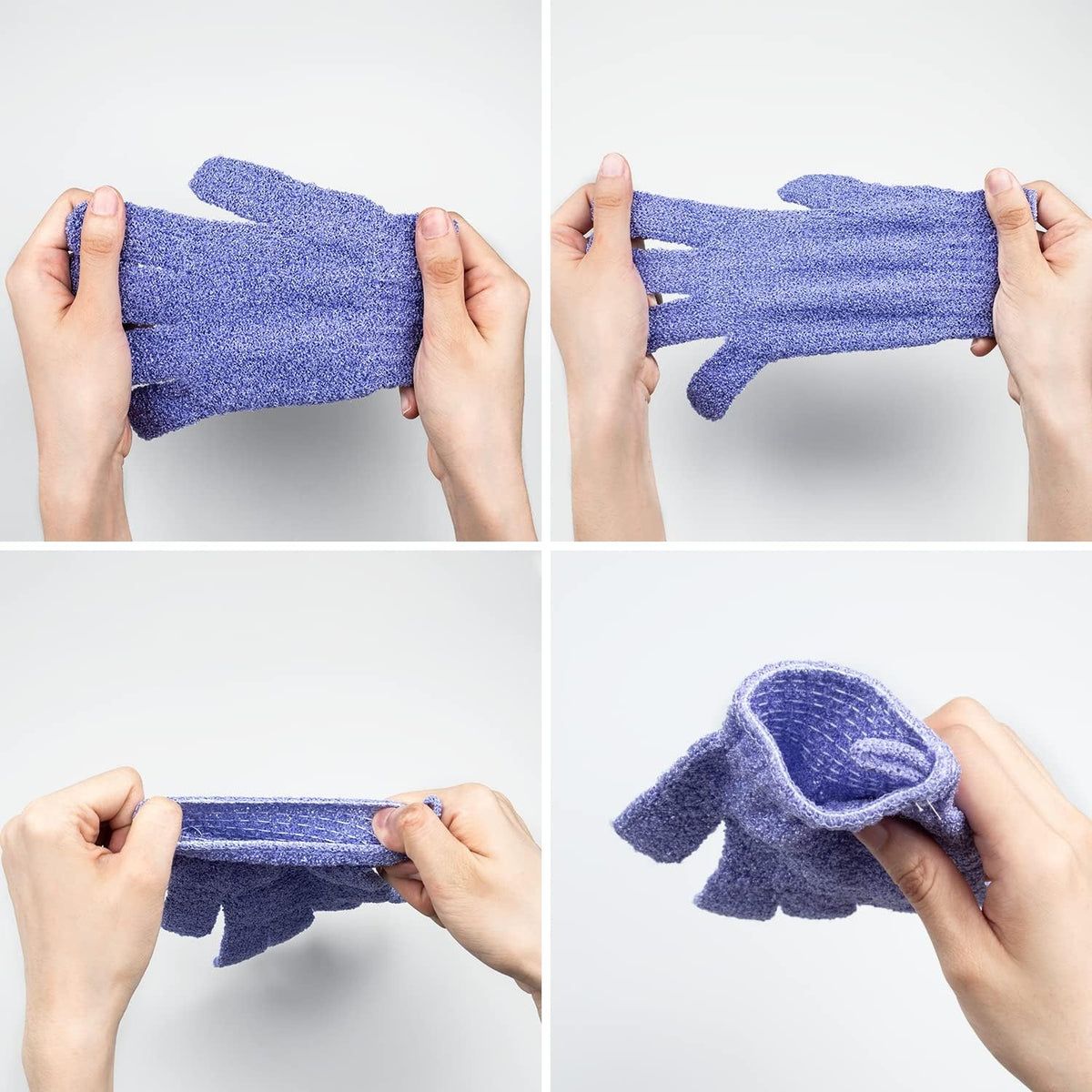 Aisuly Exfoliating Bath Gloves Outdoor Pack – Beach House and Poolside Skin Prep, Durable Scrub Mitts for Open-Air Use