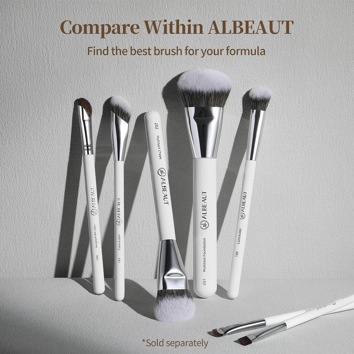 Albeaut Concealer Brush – Valentine's Day Gift for Women, Small Foundation Blending Brush