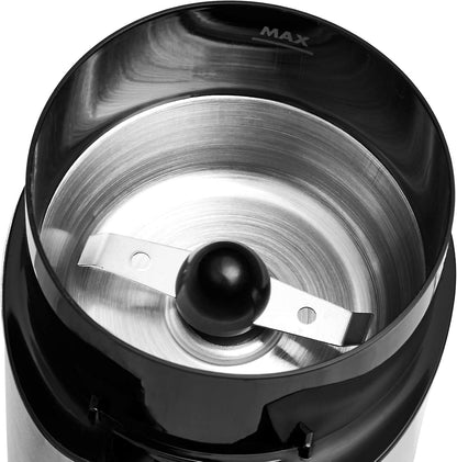 Amazon Basics Multi-Purpose Coffee and Spice Grinder – 10-Second Cycle for Efficient Study Break Brewing Routines