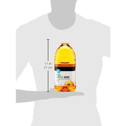 Amazon Grocery Apple Juice 64 Fl Oz – Family-Size Pour for Kid Lunchboxes and After-School Snacks