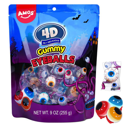 Amos Body Parts Gummy Snack Bag – Creepy-Cute Halloween Care Package Filler for College Dorms & Office Treats