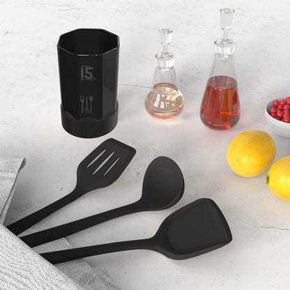 AOTHOD One-Piece Silicone Cooking Tools - Simple Elegant Kitchen Utensils for Uncluttered Cooking Spaces