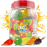 Apexy Jelly Fruit Candy – Crowd Pleasing Party Gift with Five Fruit Flavors for Hosts and Event Planners, 46.9oz