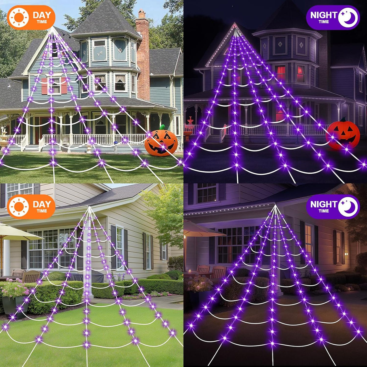 [Brand] 250 LED Spider Web Set – Memorable Holiday Gift for the Person Who Has Everything