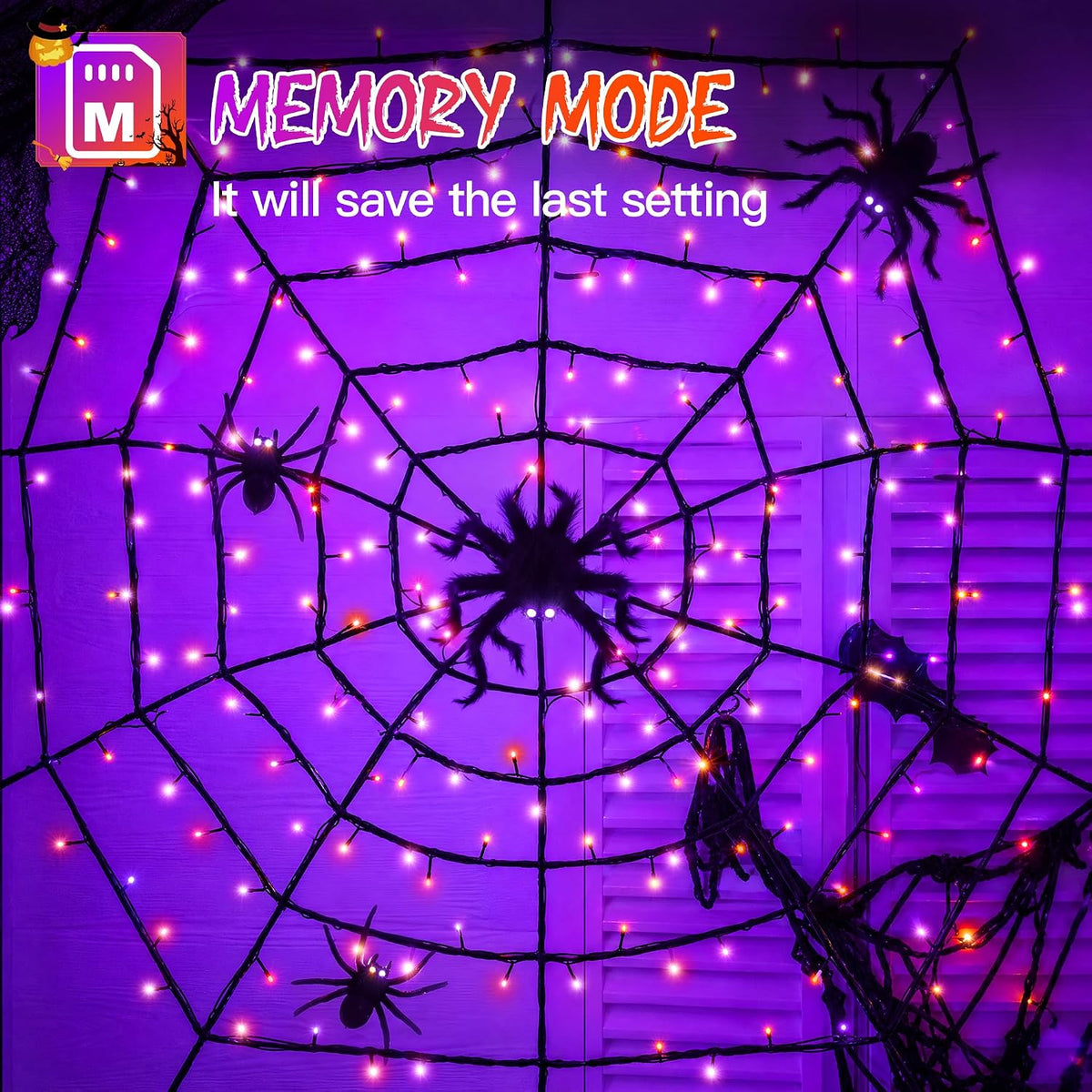 built-in memory function that recalls the last lighting mode after power off