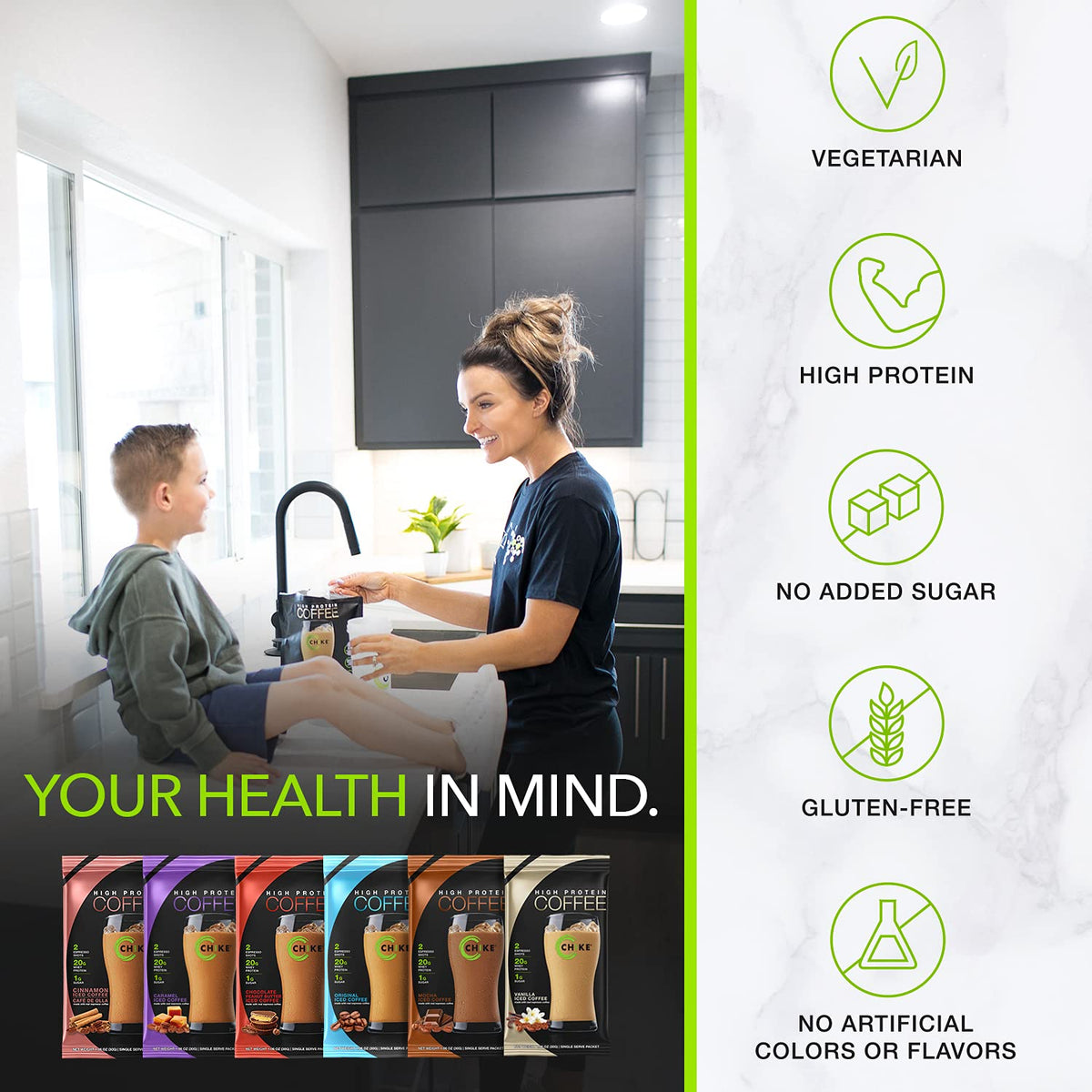 Chike High Protein Iced Coffee Sampler Pack – Stocking Stuffer for Low-Carb Coffee Enthusiasts