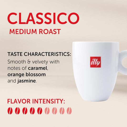 classico medium roast flavor profile with caramel, chocolate, and toasted-bread finish