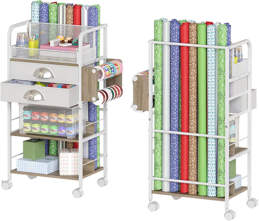 compact vertical dimensions of 16.54 x 11.4 x 32.68 inches with 3 tiered shelves