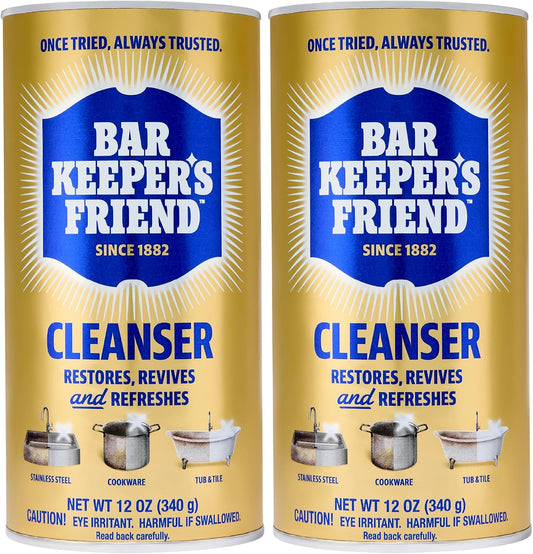 concentrated oxalic acid powder formula, 12 oz per canister, sold as a 2-pack