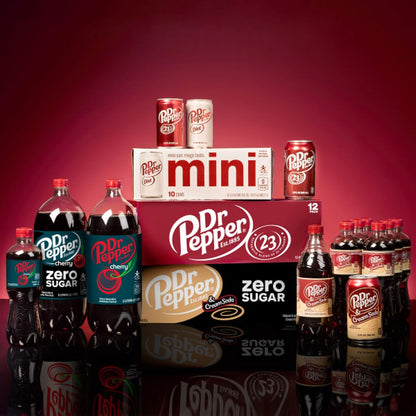 Dr Pepper Zero Sugar Soda – Crowd-Pleasing Hostess Gift for Housewarmings and Holiday Gatherings, 12 fl oz, Pack of 12
