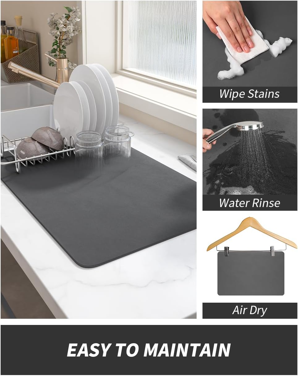 durable rubber backing that blocks water seepage and protects the countertop