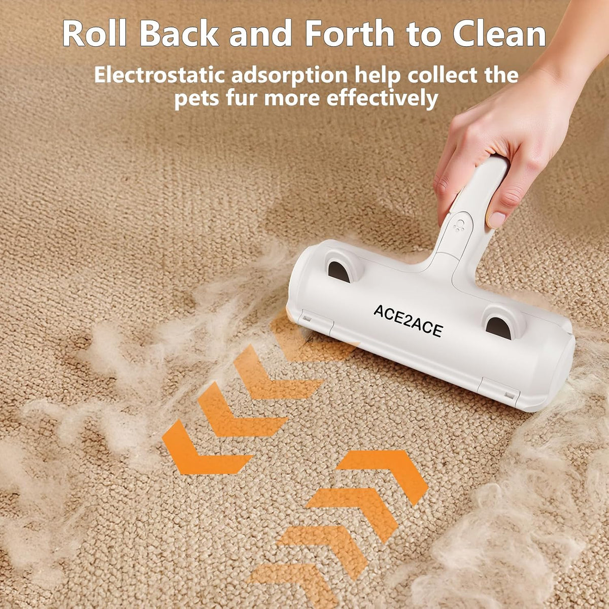 electrostatic nylon surface that attracts pet and human hair