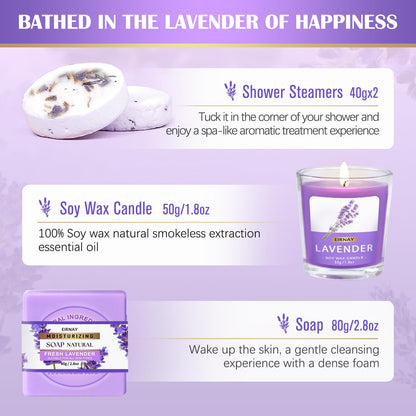 exfoliating loofah and shower loofah included for physical exfoliation