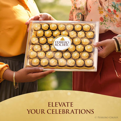Ferrero Rocher Hazelnut Confections – Parent-Approved Easter Basket Addition, Pre-Wrapped 3-Count Box
