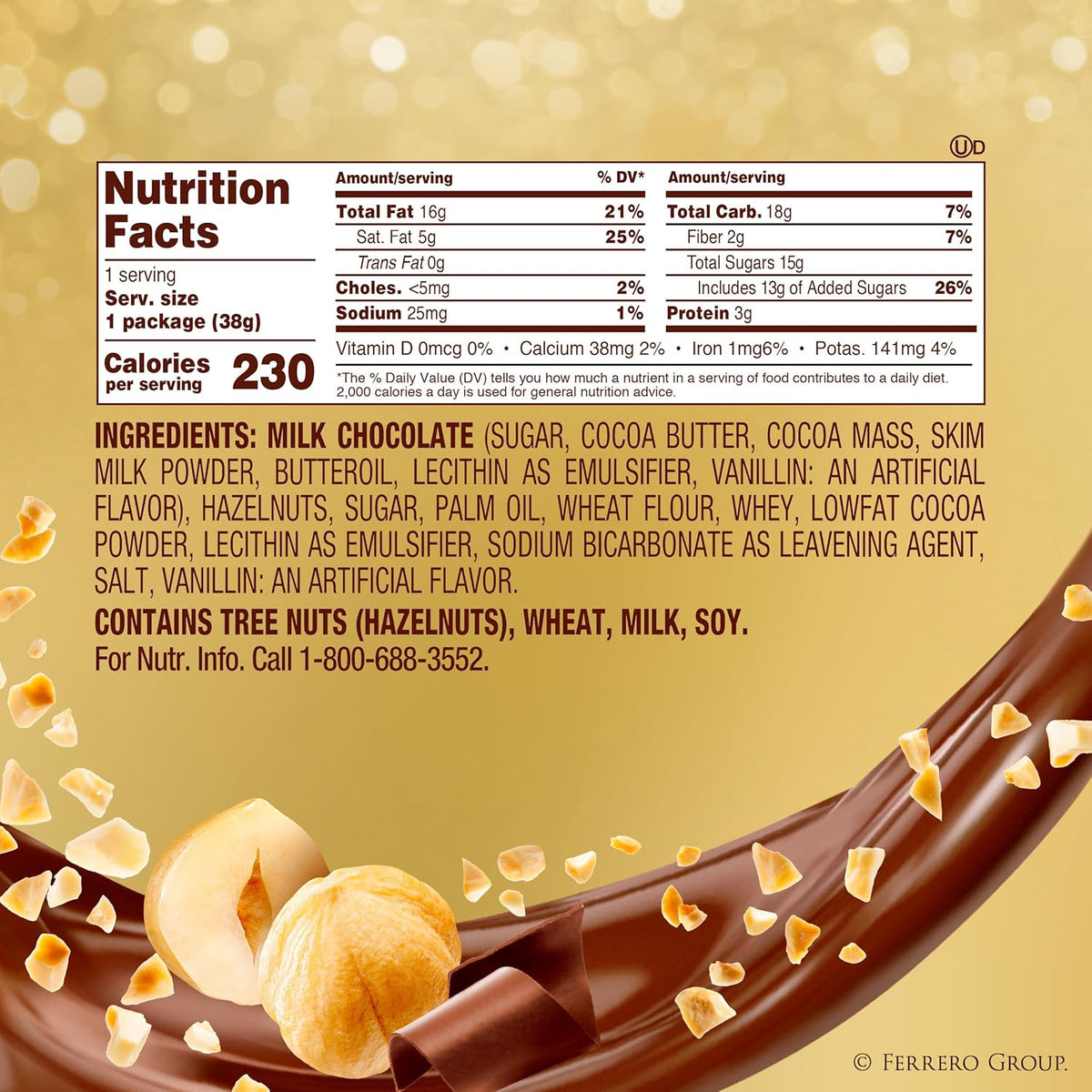 Ferrero Rocher Hazelnut Confections – Parent-Approved Easter Basket Addition, Pre-Wrapped 3-Count Box