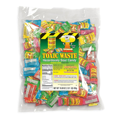 five-fruit flavor assortment including apple, watermelon, lemon, blue raspberry, and black cherry