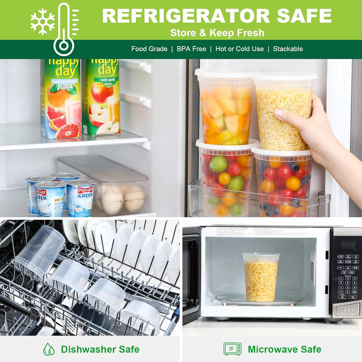 freezer-safe for long-term batch storage of soups and sauces