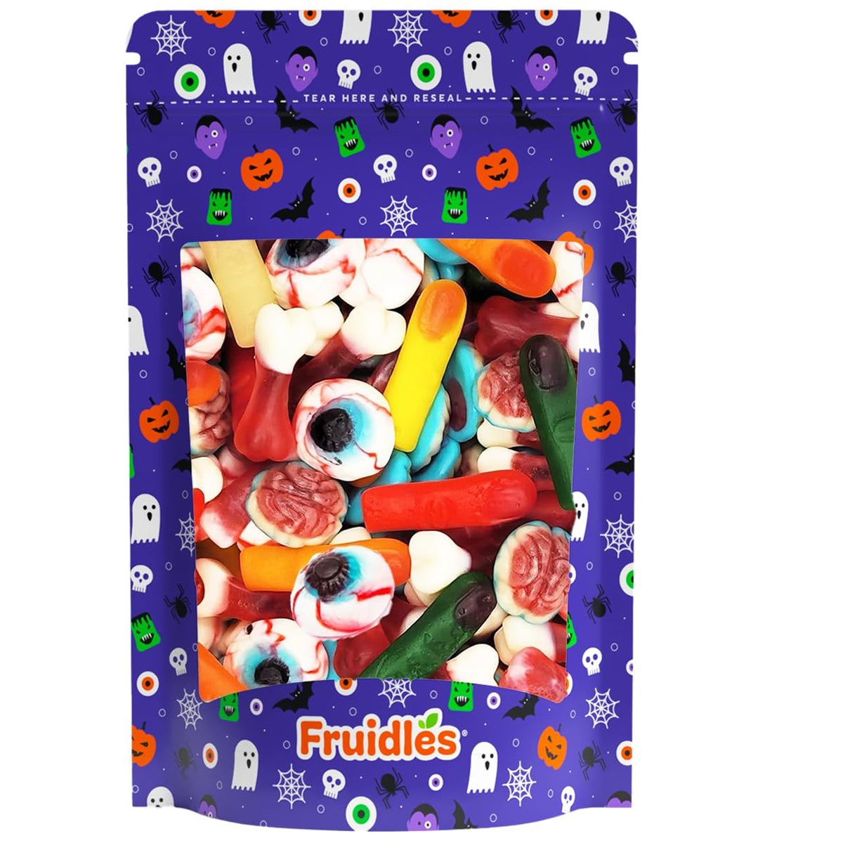 Fruidles Missing Body Parts Gummies 8 Oz Resealable Bag – Stocking Stuffer and Halloween Party Favor Gift for Friends and Coworkers