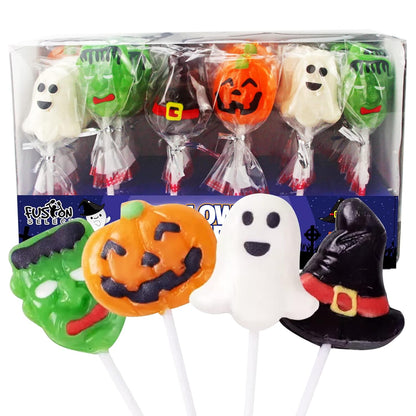 Fusion Select Spooky Lollipops – Sealed Freshness for Outdoor Trick or Treat Distribution on Porches, Patios & Walkways