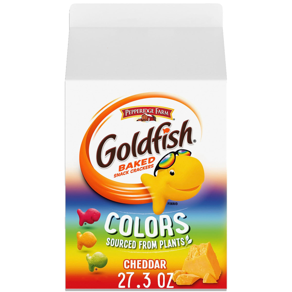 Goldfish Cheddar Cheese Crackers – Baked Cheese Cracker for Balanced Lunches, Salad Toppers, and Guilt-Free Crunch, 27.3 oz