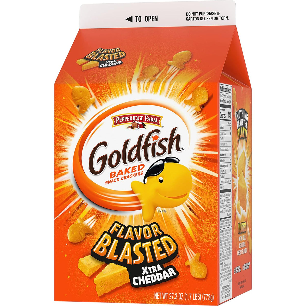 Goldfish Cheddar Cheese Crackers – Baked Cheese Cracker for Balanced Lunches, Salad Toppers, and Guilt-Free Crunch, 27.3 oz