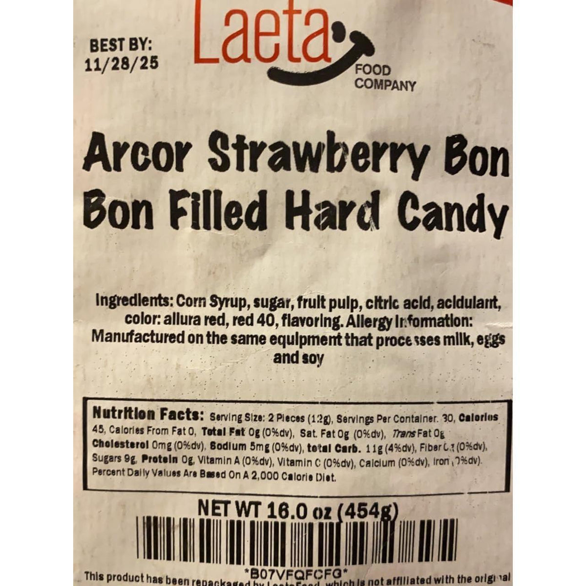 hard strawberry-flavored outer shell with smooth, juicy strawberry-flavored liquid center