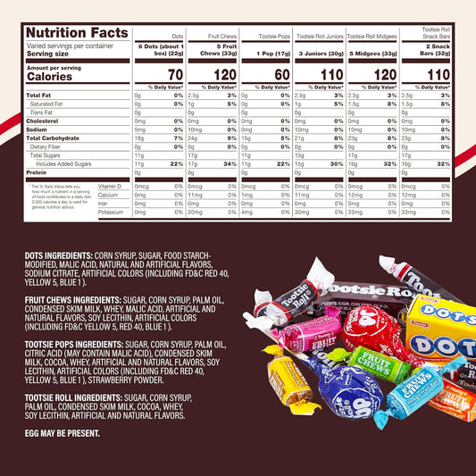 individually wrapped fun-size pieces
