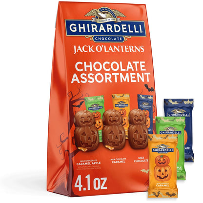 jack o'-lantern molded chocolate shapes for visual halloween theming