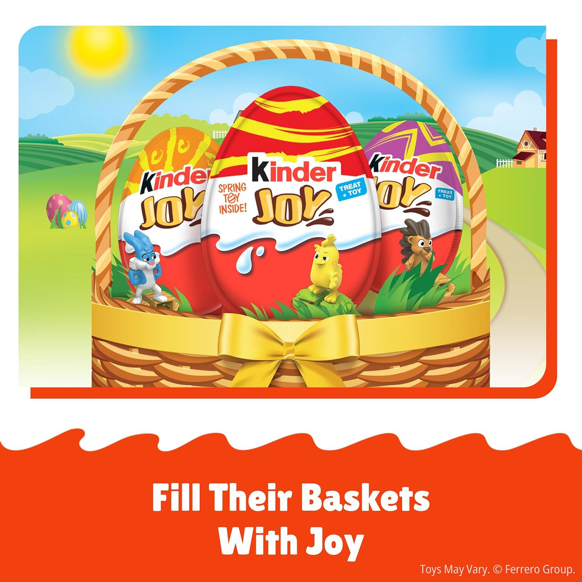 Kinder Joy Individually Wrapped Surprise Eggs – Gift Basket Addition and Holiday Exchange Treat, 10.5 oz