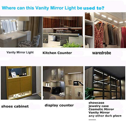 Led Vanity Mirror Lights – Self Care Gift Basket Essential for Women, Bathroom and Vanity LED Strip