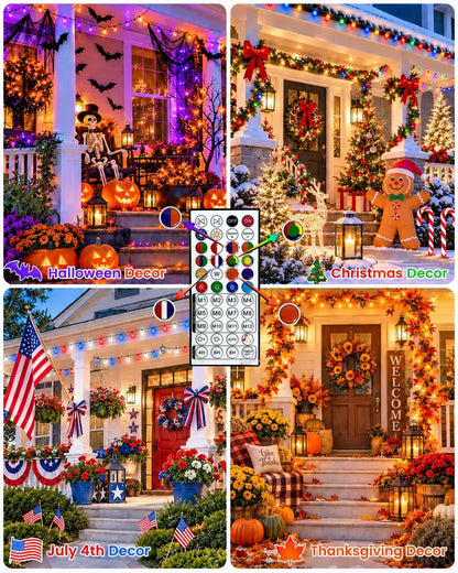 Lumicharm Holiday String Lights – Christmas and Valentine's Day Gift for Her with 40 Scene Modes and Customizable Color Themes