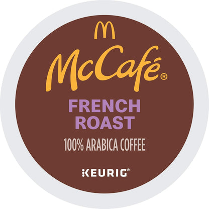 McCafe French Roast K-Cup Pods for Self-Care Kitchen Pause, Single-Serve Bold Dark Roast Coffee for Daily Wind-Down