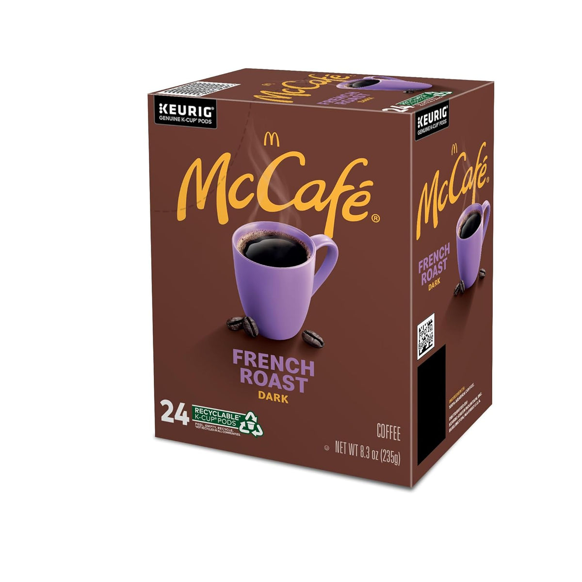 McCafe French Roast K-Cup Pods for Self-Care Kitchen Pause, Single-Serve Bold Dark Roast Coffee for Daily Wind-Down