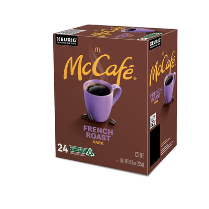 McCafe French Roast K-Cup Pods for Self-Care Kitchen Pause, Single-Serve Bold Dark Roast Coffee for Daily Wind-Down