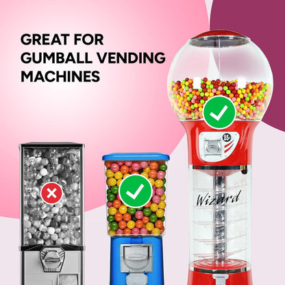 MiniMax 50 Pack Gumballs Decorative Chewing Gum Display for Living Room Candy Bowls and Party Ready Homes