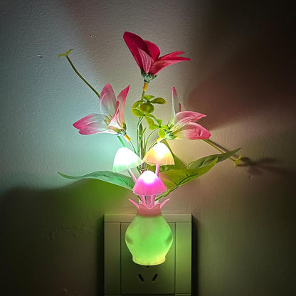 MushroomBloom Kids Night Light Mushroom Design – Cool to Touch RGB Lamp for Bedroom and Nursery