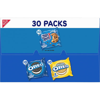 Nabisco Sweet Treats Cookie Variety Pack – Easter Basket Filler Cookies for Kids and Adults, 30 Individually Wrapped Packs