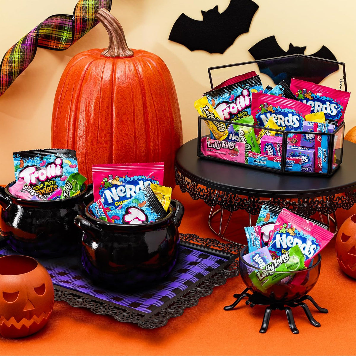 Nerds Core Winners Halloween Candy Variety Bag – Family Treat Bowl for Home Trick-or-Treaters, 61.73 oz Assorted Mix