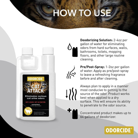 non-enzymatic concentrate formula that penetrates to the odor source