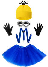 WISHTEN Girls Halloween Cosplay Costume 5-Piece Set, Parent-Friendly Outfit Bundle for Birthday Parties, Fall Festivals and Neighborhood Events