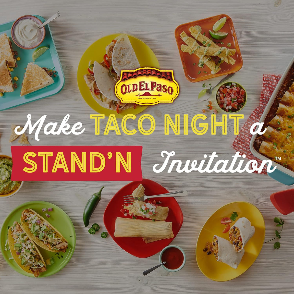 Old El Paso Soft Taco Dinner Kit, Quick Kit for Backyard Taco Bar Setups