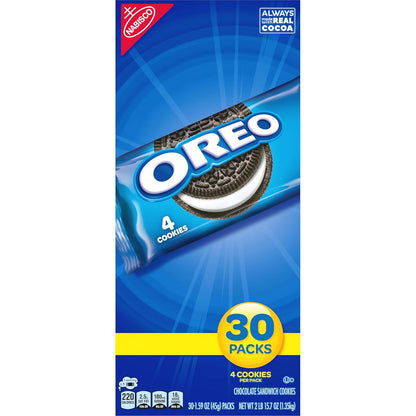 OREO Chocolate Sandwich Cookies Snack Packs – Birthday Party Favor and Gift Bag Snack for Guests