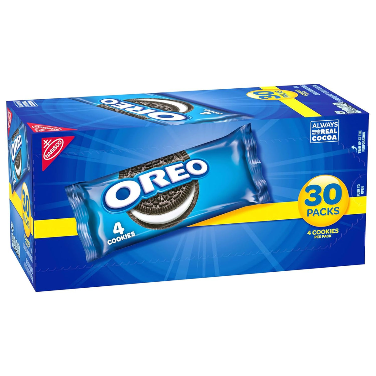 OREO Chocolate Sandwich Cookies Snack Packs – Birthday Party Favor and Gift Bag Snack for Guests