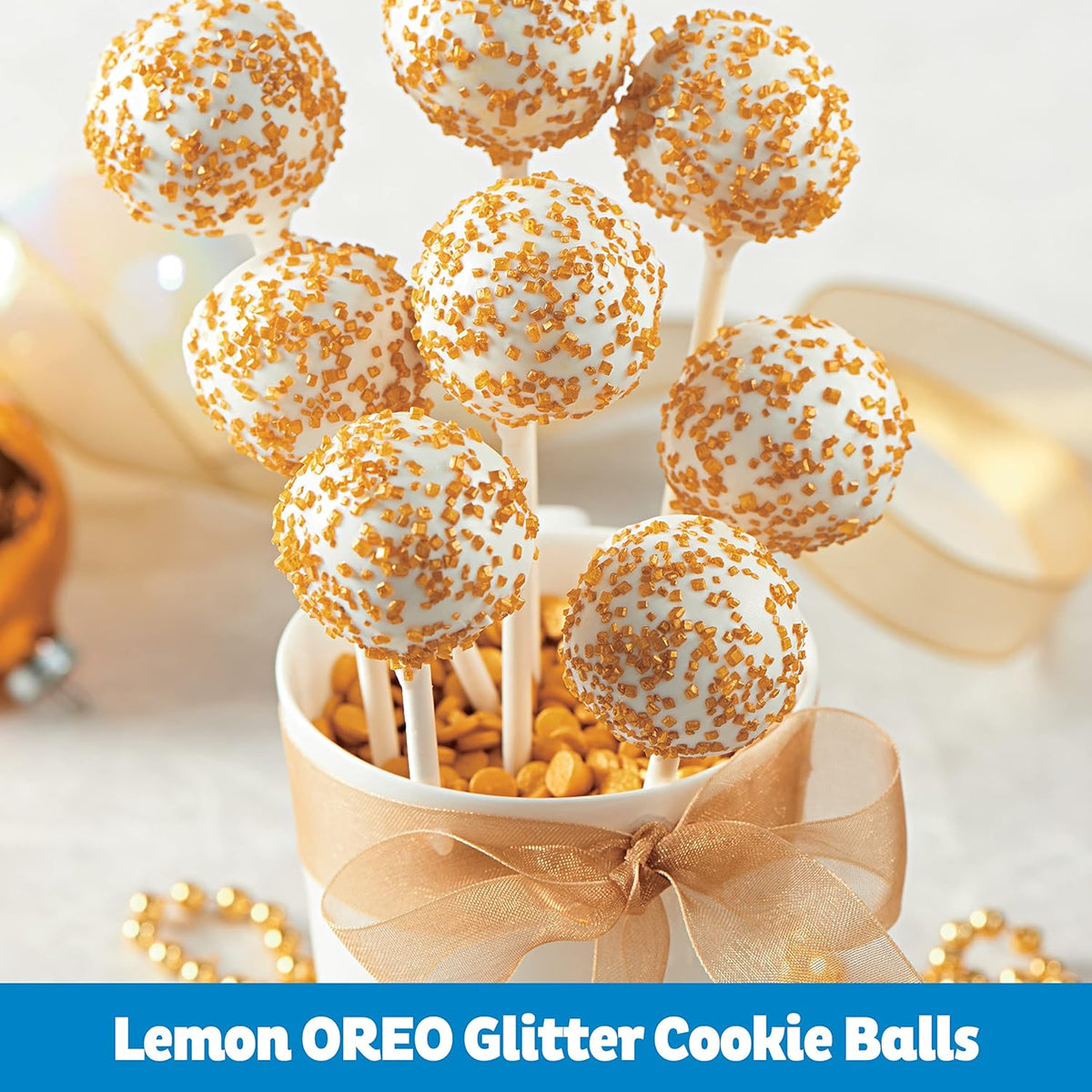 OREO Lemon Creme Cookies – Bright Flavor Pick-Me-Up for Afternoon Breaks, Party Size 24.95 oz Bulk