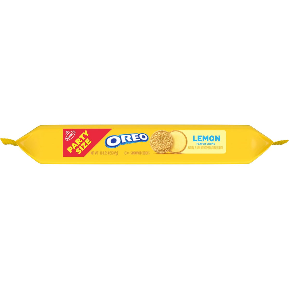 OREO Lemon Creme Cookies – Bright Flavor Pick-Me-Up for Afternoon Breaks, Party Size 24.95 oz Bulk