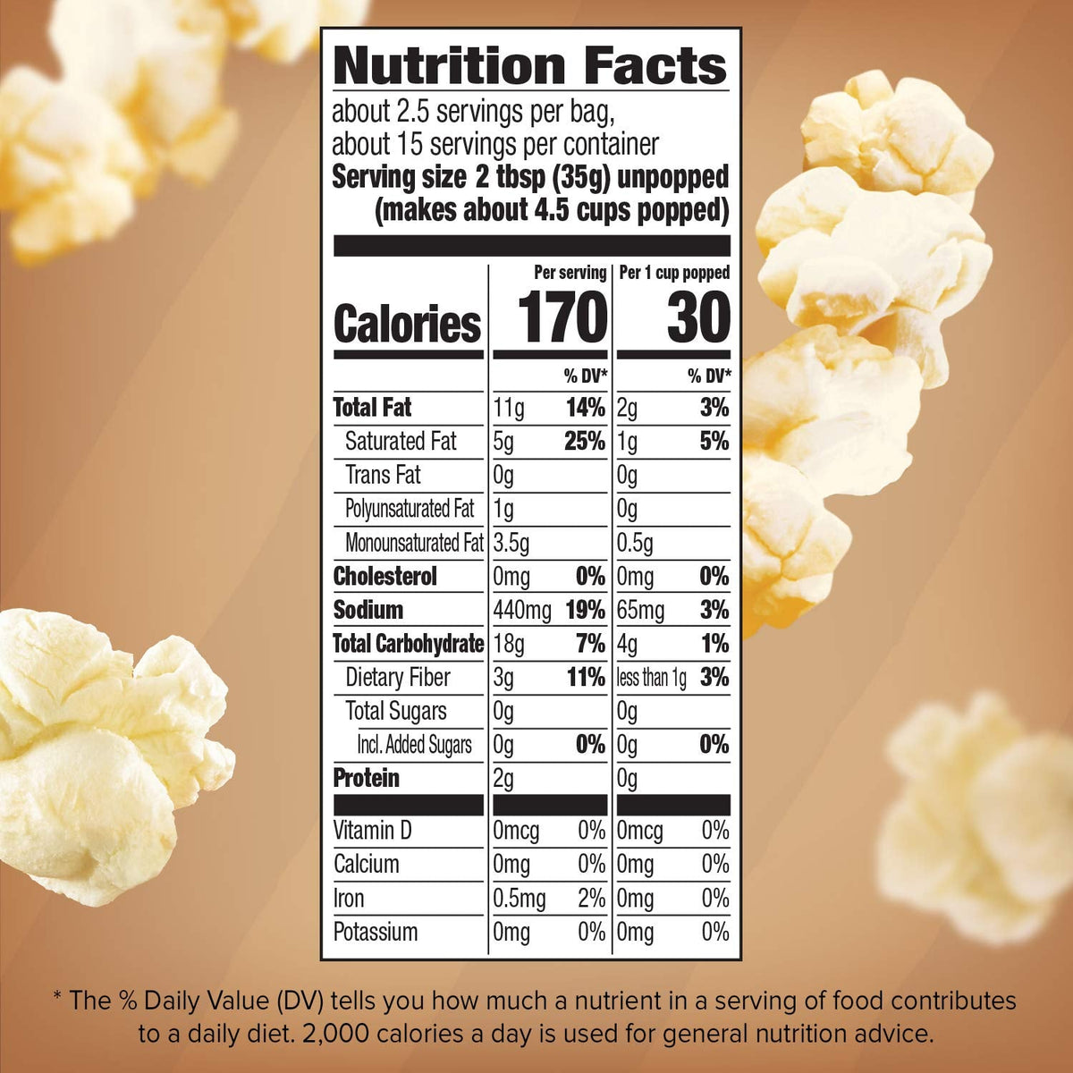 Orville Redenbacher's Naturals Simply Salted Microwave Popcorn – Whole Grain Pantry Staple for Casual Home Gatherings, 6-Count