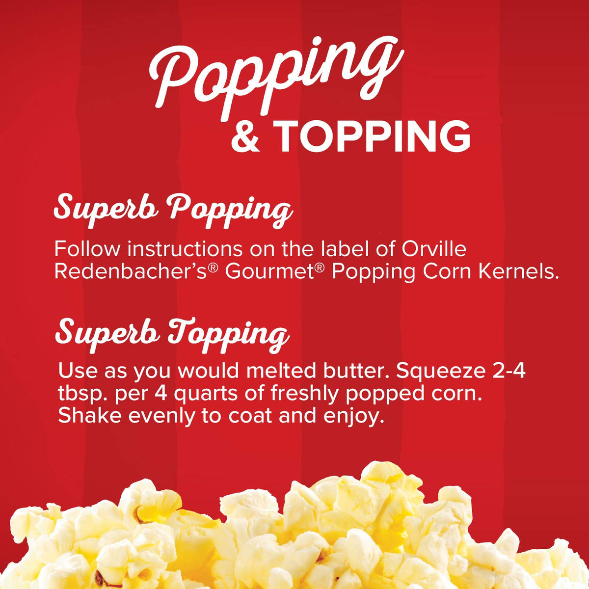 Orville Redenbacher's Popcorn Oil – Streamlined Home Theater Snack Essential for Less-Is-More Spaces